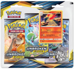 Pokemon Sun & Moon SM10 Unbroken Bonds 3-Booster Blister Pack - Typhlosion Promo